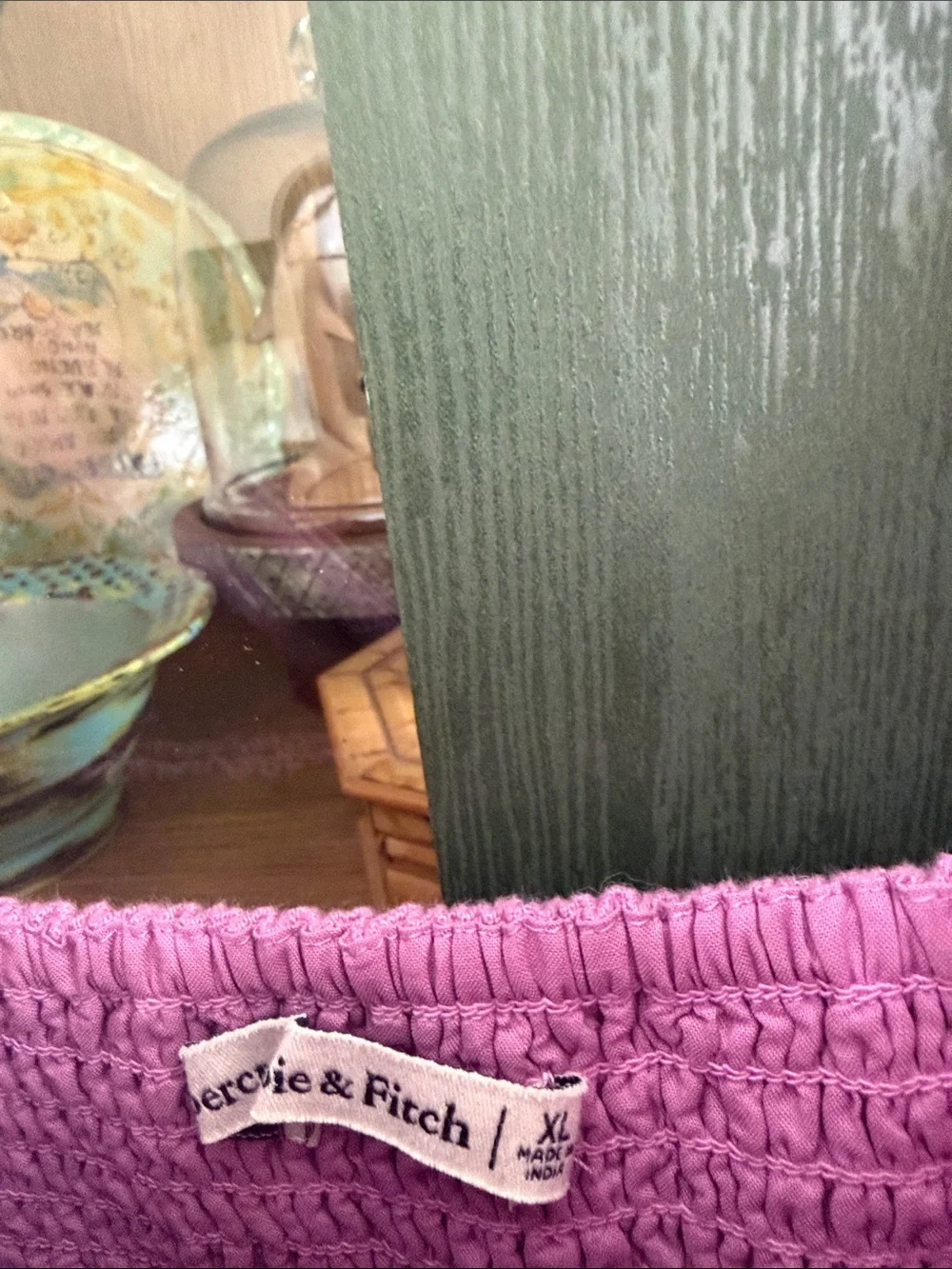 Abercrombie & Fitch Pink Lavender Button-Front Maxi Dress